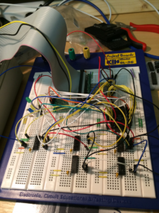 Breadboard with EEPROM setup